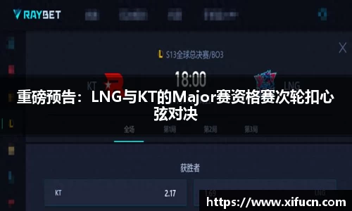 重磅预告：LNG与KT的Major赛资格赛次轮扣心弦对决